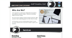 Desktop Screenshot of aafcreative.com